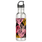 ELEGANTE PERSONALISIERT HEARTS PATTERN EDELSTAHLFLASCHE (Vorderseite)