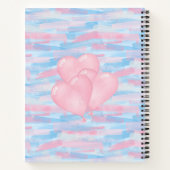 Elegante Personalisiert Pastel Art Pinselstrich Notizblock (Rückseite)