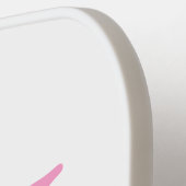 elegante personalisiert rosa, minimalistisch gürtl pickleball schläger (Linke Seite)