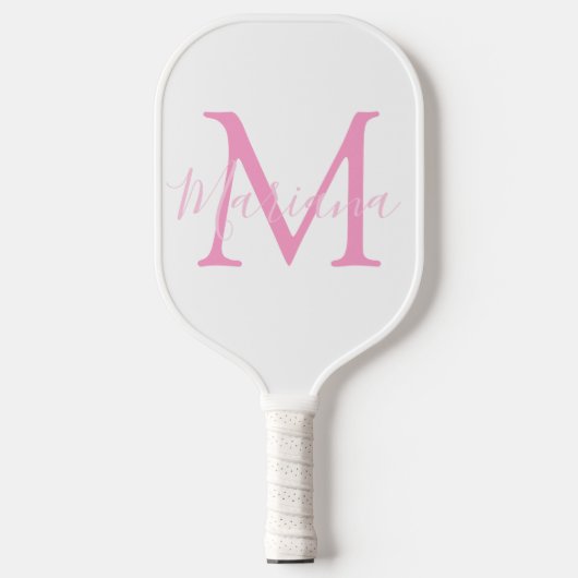 elegante personalisiert rosa, minimalistisch gürtl pickleball schläger (Vorderseite)