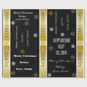 Elegante Personalisiert Santa Maria degli Angeli Geschenkpapier (Flach)