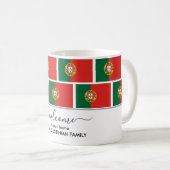 Elegante Personalisiert Welcome PORTUGAL FLAG Kaffeetasse (VorderseiteRechts)
