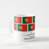 Elegante Personalisiert Welcome PORTUGAL FLAG Kaffeetasse (Vorderseite Links)
