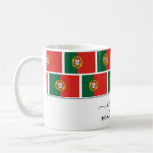 Elegante Personalisiert Welcome PORTUGAL FLAG Kaffeetasse (Links)