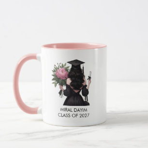Elegante personalisierte Abschluss-Illustration fü Tasse
