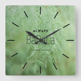 Elegante Personalisierte Acrylmauer-Uhr Quadratische Wanduhr