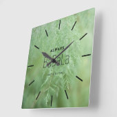 Elegante Personalisierte Acrylmauer-Uhr Quadratische Wanduhr (Winkel)