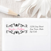 Elegante Personalisierte Adressmarken-Wirbel (Insitu)