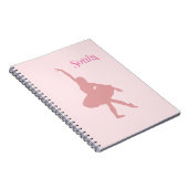 Elegante Personalisierte Ballerina Schule Notizblock (Rechte Seite)