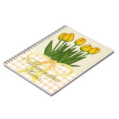 elegante personalisierte Blumen Notizblock (Linke Seite)