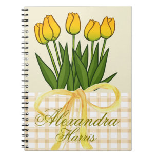 elegante personalisierte Blumen Notizblock