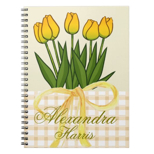 elegante personalisierte Blumen Notizblock (Vorderseite)