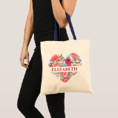 Elegante Personalisierte Blumenbrücke Tragetasche (Vorderseite (Produkt))