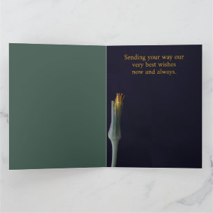 Elegante personalisierte Blumenkarte für jeden Anl Karte
