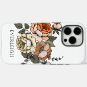 Elegante Personalisierte Botanicals Case-Mate iPhone Hülle (Rückseite (Horizontal))