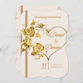 Elegante Personalisierte Einladung zur Hochzeit (Vorne/Hinten)