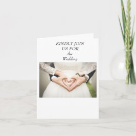 Elegante Personalisierte Einladungskarte für Hochz