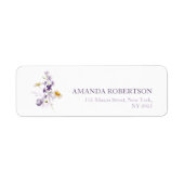 Elegante Personalisierte Floral Address Labels (Vorne)