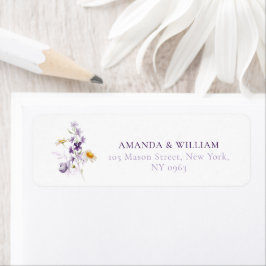 Elegante Personalisierte Floral Address Labels