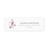 Elegante Personalisierte Floral Address Labels (Vorne)