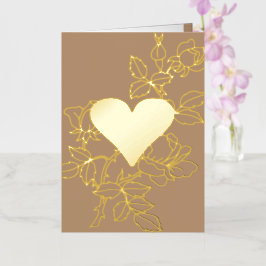 Elegante Personalisierte Foil-Karte für das Blumen