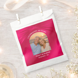 Elegante personalisierte Foto-40-Jahre-Jubiläumsfe Geschenktütchen