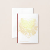 Elegante Personalisierte Foto Hochzeitskarte Folienkarte (Rückseite mit Umschlag)