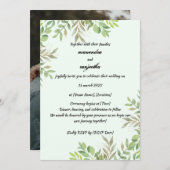 Elegante Personalisierte Foto Hochzeitskarte Save The Date (Vorne/Hinten)