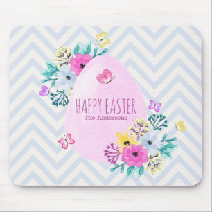 Elegante personalisierte fröhliche Ostern   Mousepad