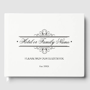 Elegante personalisierte gästebuch