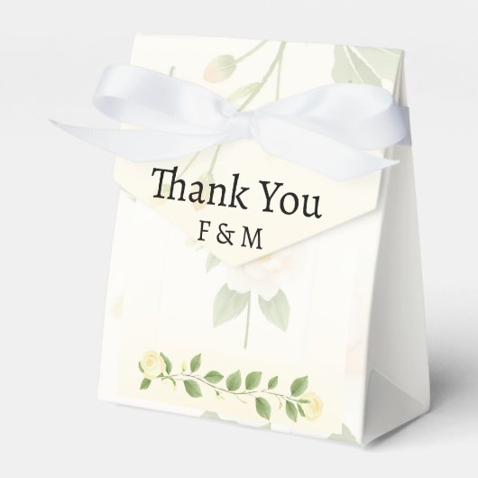 Elegante Personalisierte Gastgeschenk Hochzeit Geschenkschachtel (Vorderseite)