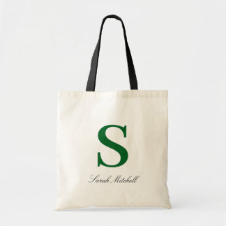 Elegante personalisierte Geburtstagsmonogramm-Tasc Tragetasche