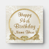 Elegante personalisierte Geschenkideen zum 94. Geb Fotoplatte (Vorderseite)