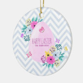 Elegante personalisierte glückliche keramik ornament (Links)