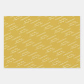 Elegante Personalisierte Glückwünsche Geschenkpapier Set (Vorderseite 2)