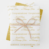 Elegante Personalisierte Glückwünsche Geschenkpapier Set (Beispiel)