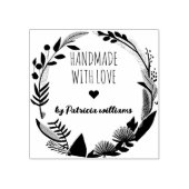 Elegante, Personalisierte Handarbeit mit Namen Gum Gummistempel (Prägung)