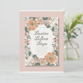 Elegante Personalisierte Hochzeit Einladung (Stehend Vorderseite)