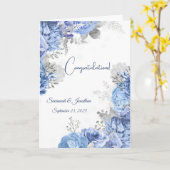 Elegante Personalisierte Hochzeit mit Blumen Karte (Gelbe Blume)