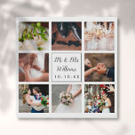 Elegante Personalisierte HochzeitsfotoCollage Künstlicher Leinwanddruck<br><div class="desc">Personalisieren Sie mit Ihren acht Lieblings-Hochzeitstag Fotos,  Namen und besonderen Datum,  um eine einzigartige Foto Collage,  Erinnerung und Geschenk zu schaffen. Entwickelt von Thisisnotme©</div>