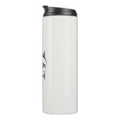 Elegante Personalisierte Initial- und Namensarmug Thermosbecher (Nach rechts gedreht)