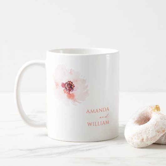 Elegante Personalisierte Kaffee-Tasse - Wasserfarb Kaffeetasse (Mit Donut)