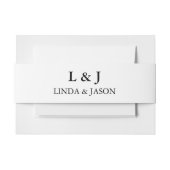 Elegante Personalisierte moderne kalligraphische H Einladungsbanderole (Vorderseite Beispiel)