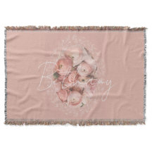 Elegante personalisierte Monogramm-Rosen
