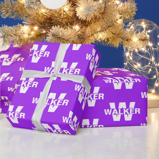 Elegante Personalisierte Monogrammbezeichnung - Li Geschenkpapier (Feiertage)