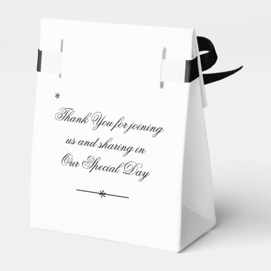 Elegante Personalisierte Namen der Einsatzpartei Geschenkschachtel (Rückseite)