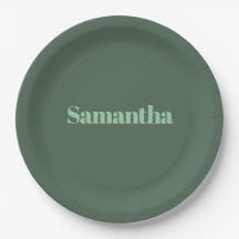 Elegante personalisierte Namens-Typografie ｜salbei