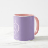 Elegante Personalisierte Namensinitialen Tasse (VorderseiteRechts)