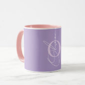 Elegante Personalisierte Namensinitialen Tasse (Vorderseite Links)