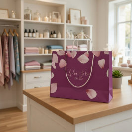 Elegante Personalisierte Papiergeschenktasche mit  Große Geschenktüte